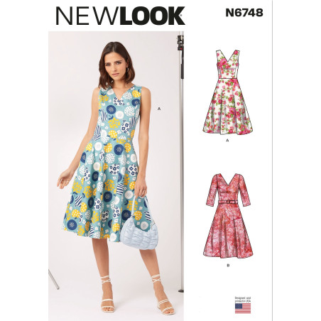 Kjole New Look snitmønster 6748