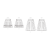 Nederdel m/læg New Look snitmønster N6755easy
