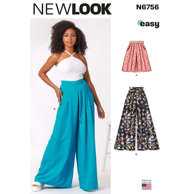 Shorts og bukser New Look snitmønster easy N6756