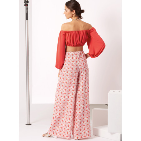 Kort top og bukser New look snitmønster N6758 easy