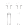 T-shirt og joggingbukser herre/drengetøj New look snitmønster N6760 easy