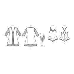 Kåbe og lingeri også plusmode  Simplicity snitmønster S9802