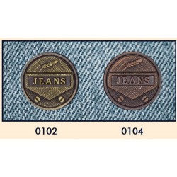 20 mm Patent knap Jeans