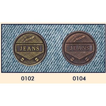20 mm Patent knap Jeans