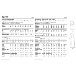 Kaftan Simplicity snitmønster 9776 easy
