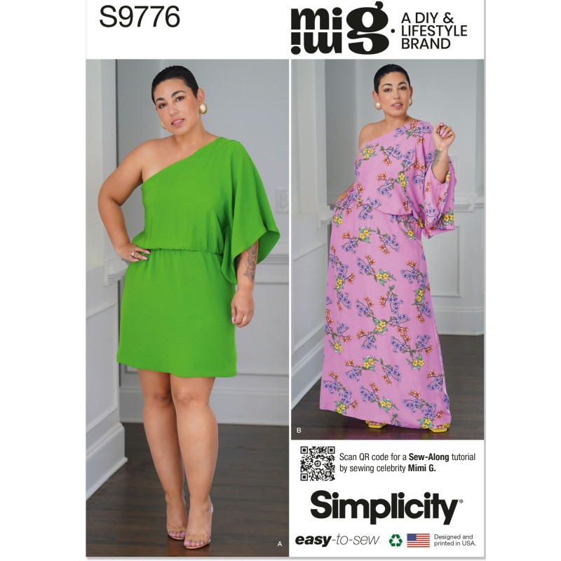 Kaftan Simplicity snitmønster 9776 easy