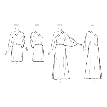 Kaftan Simplicity snitmønster 9776 easy