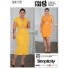 Kjole Simplicity snitmønster 9778