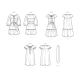 Kort Flæse kjole Simplicity snitmønster 9780