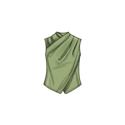 Bluse m/detaljer Simplicity snitmønster 9783