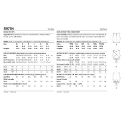 Top m/åben ryg Simplicity snitmønster 9784 A easy