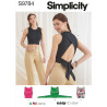 Top m/åben ryg Simplicity snitmønster 9784 A easy