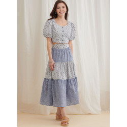 Bluse bukser og nederdel Simplicity snitmønster 9791