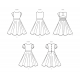 Pige kjole m/åben ryg Simplicity snitmønster 9799