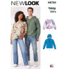 Hættetrøje Herre/dame  New Look snitmønster  6759