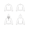 Hættetrøje Herre/dame  New Look snitmønster  6759