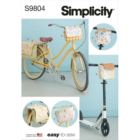 Cykeltaske Simplicity snitmønster 9804 Os