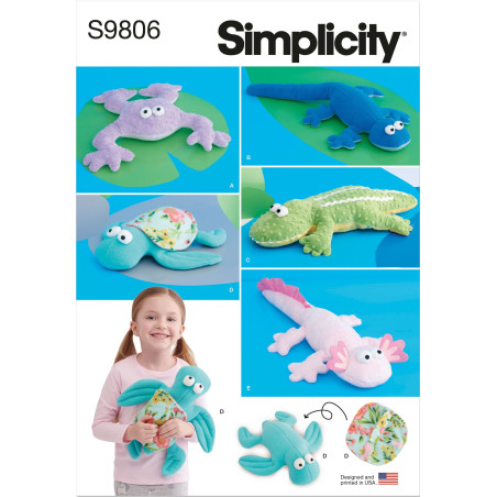 Tøjdyr Simplicity snitmønster 9806 Os