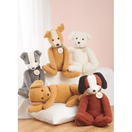 Plys dyr hunde Simplicity snitmønster 9807 Os