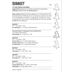 Plys dyr hunde Simplicity snitmønster 9807 Os