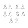 Plys dyr hunde Simplicity snitmønster 9807 Os