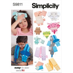 Nakke/skulderkøler til børn Simplicity snitmønster 9811 Os