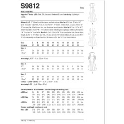Middelalder kjole voksen kostume Simplicity snitmønster 9812