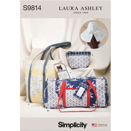 Toilettaske og hat Simplicity snitmønster 9814 A