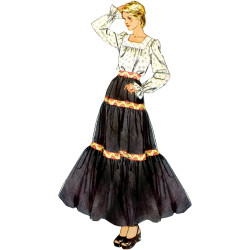 1970´vintage nederdel og bluse Simplicity snitmønster 9816 A