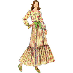 1970´vintage nederdel og bluse Simplicity snitmønster 9816 A