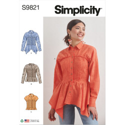 Skjorte m/skørt Simplicity snitmønster 9821