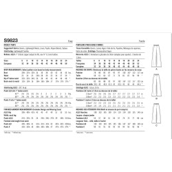 Lange bukser løs model Simplicity snitmønster 9823