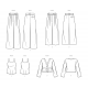 Bukser top og kort jakke Simplicity snitmønster 9826