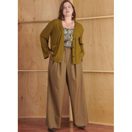 Kort jakke top og bukser  plusmode  Simplicity snitmønster 9827