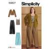 Kort jakke top og bukser  plusmode  Simplicity snitmønster 9827