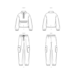 Anorak og bukser ham/hende Simplicity snitmønster 9828 A