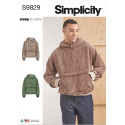 Anorak herre Simplicity snitmønster 9829 A