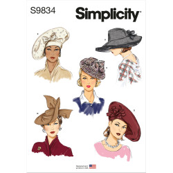 Hatte Simplicity snitmønster 9834 OS