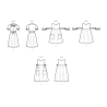 Kjole og forklæde Simplicity snitmønster 9835 A