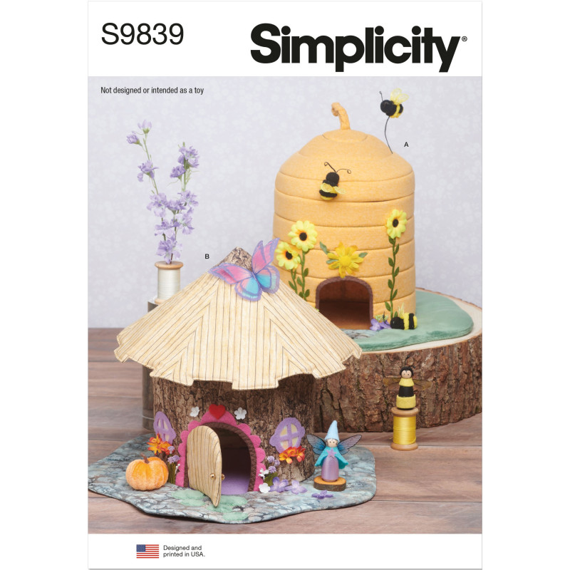 Små syede huse Simplicity snitmønster 9839 OS