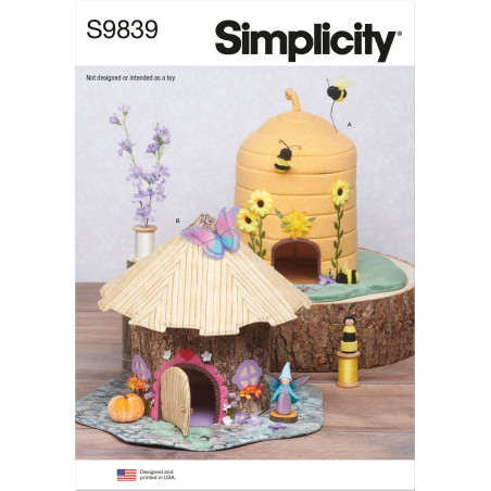 Små syede huse Simplicity snitmønster 9839 OS