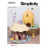 Små syede huse Simplicity snitmønster 9839 OS