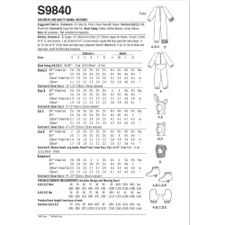 Kostume voksen/børn Simplicity snitmønster 9840
