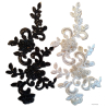 Perle/palliet broderet  brudemotiv