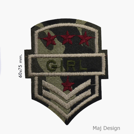 Skuldermærke Armyfarvet strygemærke