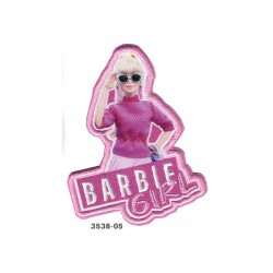 Barbie Girl broderet strygemærke 3538-05