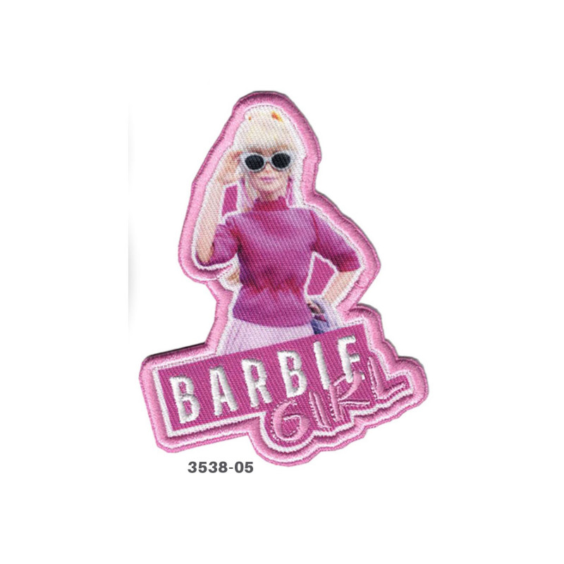 Barbie  Girl broderet strygemærke 3538-05