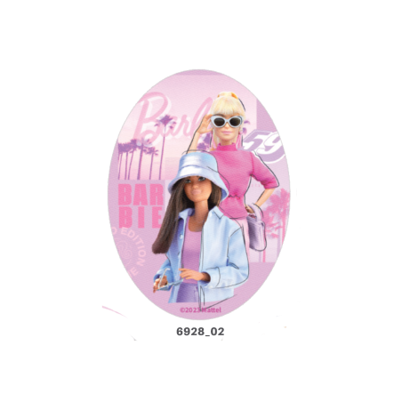 Barbie girl printet strygelap 6928-02