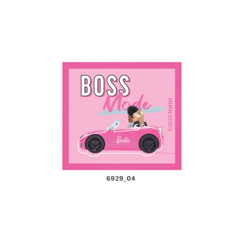 Barbie Girl  Boss Mode printet strygemærke 6929-04