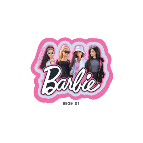 Barbie printet strygemærke 6929-01